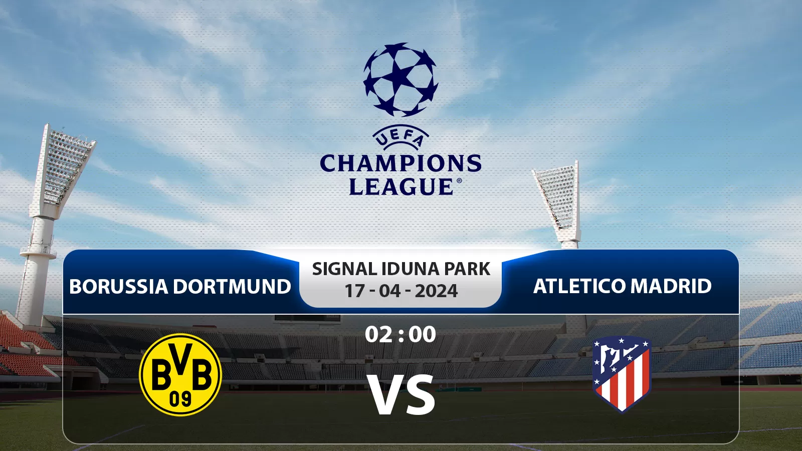 Champions League Borussia Dortmund vs Atletico Madrid 2h 17/04/2024: Đẳng cấp chênh lệnh