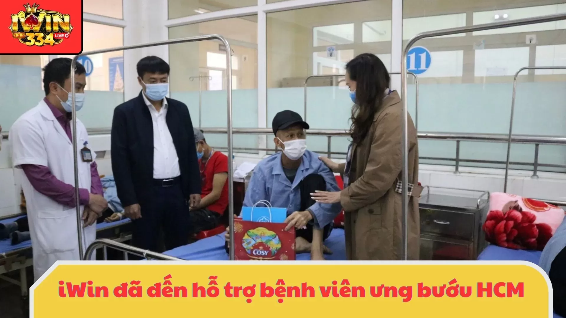 Gieo Hạt Yêu Thương: iWin gửi lời chúc tốt đẹp vào mỗi góc nhỏ của Bệnh Viện Ung Bướu TP.HCM